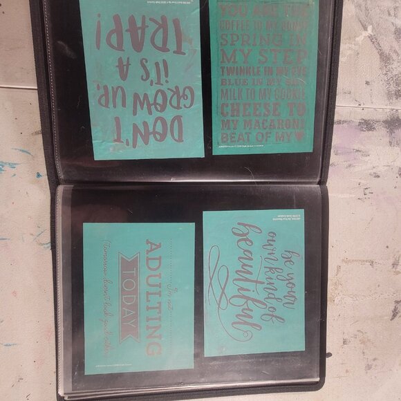 Bundle 6 ~ Reusable Silk Screen Stencils ~ 10 x 13 Binder ~Miscellaneous - Picture 13 of 16